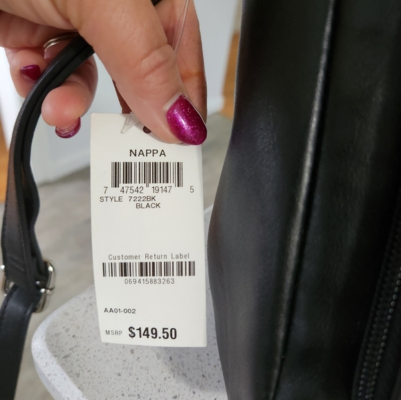 NWT Nappa Purse Leather With Strap - Picture 3 of 4